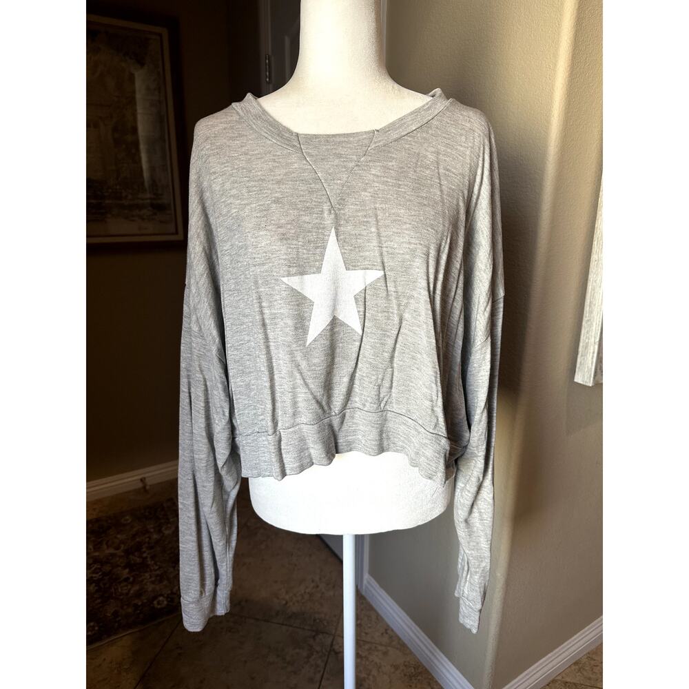 Wildfox Cropped Star Sweater